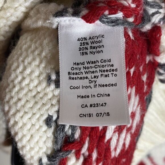 Talbots Sweater Womens M Petite Fair Isle Classic Preppy Nordic Cozy Wool Blend - Picture 9 of 10